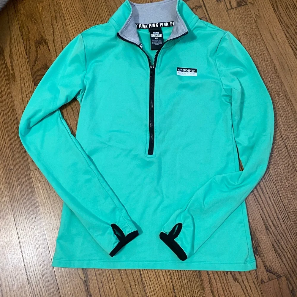 PINK green sports top - Picture 1 of 5
